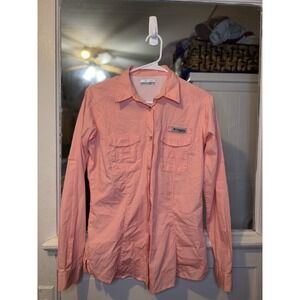 Columbia Women's Performance Fishing Gear Button Down Top Size Medium